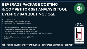 Event Beverage Packages Costing & Pricing Tool