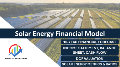 Solar Energy Financial Model (10 Year Financial Forecast)