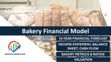 Bakery Financial Model (10 Year Financial Forecast)