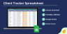 Client Tracker Spreadsheet | Customer Task Management | Customer Follow-Up Sheet | Simple CRM | Google Sheets Template