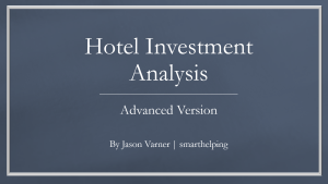 Hotel Deal Analysis Template (Advanced)