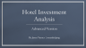 Hotel Deal Analysis Template (Advanced)