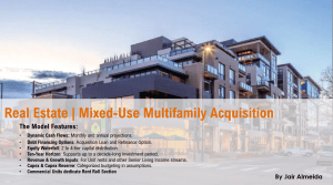 Real Estate - Mixed-Use Multifamily Acquisition Pro-forma