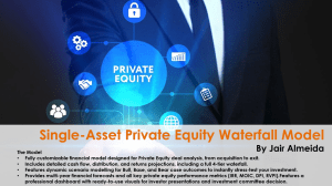 Single-Asset Private Equity Waterfall Model