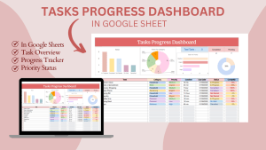 Task Progress Dashboard in Google Sheets | Track Deadlines & Productivity