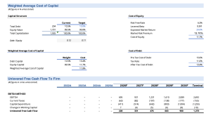 Discounted Cash Flow financial model (DCF) for BLS International