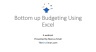 Excel Financial Modelling Course
