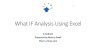 Excel Financial Modelling Course