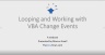 An Introduction to VBA Course