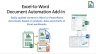 Excel-to-Word Document Automation Add-in Sample Workbook