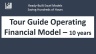 Tour Guide Operator Financial Model - Forecast 10 years
