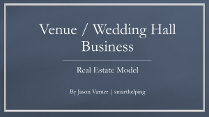 Event Venue Acquisition & Operations Pro Forma