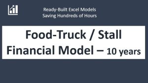 Food Truck or Stall Financial Forecasting Excel Model - 10 years