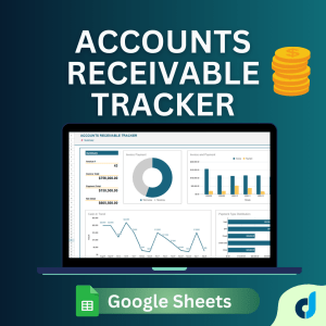 Accounts Receivable Tracker | Google Sheets | Customer Payment Tracker | Client Ledger