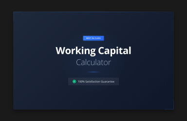 Working Capital Calculator v2.0 - Improve your Debtor Days Calculations & MORE