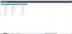 Organizational Chart Excel Template