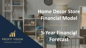 Home Décor Store – 5 Year Financial Model