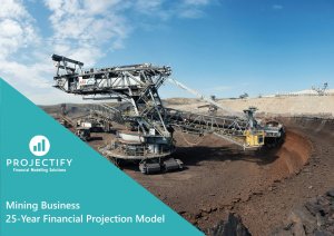 Mining Business 25-Year 3 Statement Financial Projection Model