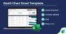 Gantt Chart Excel Template | Project Timeline | Simple Gantt Creator | Task Scheduler | Project Management Tool