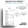 Accounting General Ledger with Automatic Financial Statements: Excel and Google Sheets