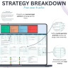 One Page Strategic Planner: Excel, Google Sheet, Canva Template (A3 Printable PDF Poster)