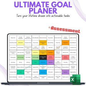 Goal Planner with Shohei Ohtani Mandala Chart (Dark Mode Available)