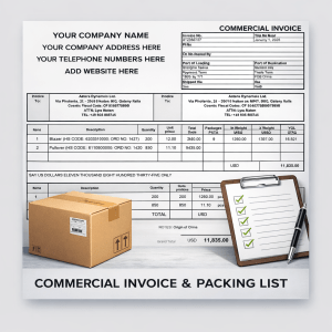 Export Invoice and Packing List Template | Excel Commercial Invoice for International Shipping & Customs