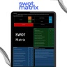Advanced SWOT Analysis with Assessment: Excel and Google Sheets (Dark Mode Available)