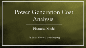 Energy Project Economics: LCOE Modeling Framework