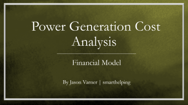 Energy Project Economics: LCOE Modeling Framework
