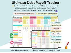 Debt payoff tracker google sheets