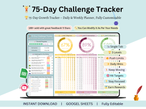 75 Day challenge tracker