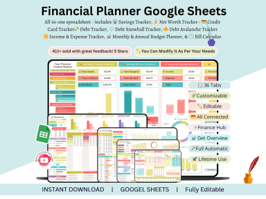 Financial Planner Google Sheets