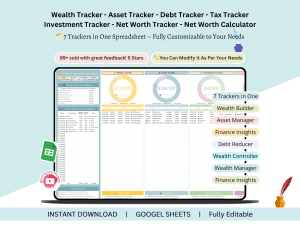Track Wealth - Wealth - Asset - Debt - Tax - Investment - Net Worth