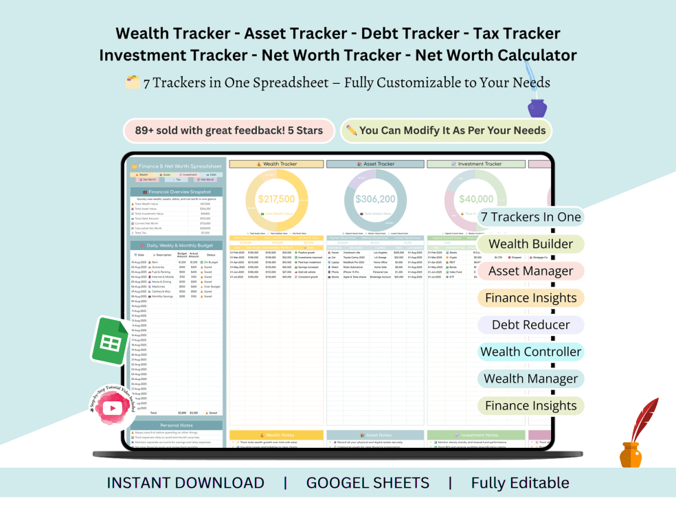 Track Wealth - Wealth - Asset - Debt - Tax - Investment - Net Worth ...