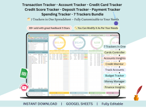 Track Transaction - account - credit card -credit score - deposit - payment
