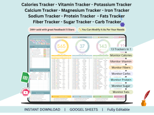 Track Calorie - Carb - Vitamin - Protein - Iron - Sodium - Fats - Suga