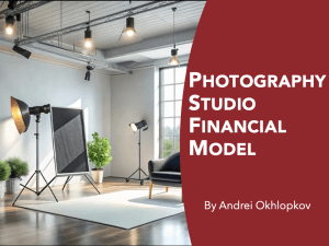 Photography Studio Financial Model