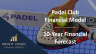 Padel Club Financial Model – 10 Year Forecast
