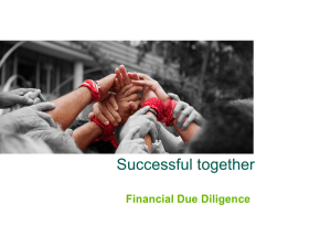 Transaction Services - Financial Due Diligence (FDD) – Scope, Process & Key Analyses