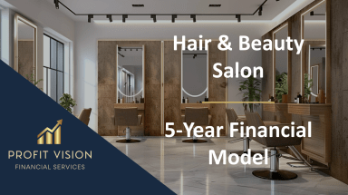 Hair & Beauty Salon - 5 Year Financial Model