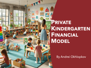 Private Kindergarten Financial Model