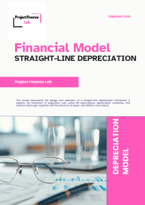 Dynamic Straight Line Depreciation Model (Inputs, Timing, Calculations)