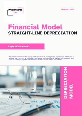 Dynamic Straight Line Depreciation Model (Inputs, Timing, Calculations)
