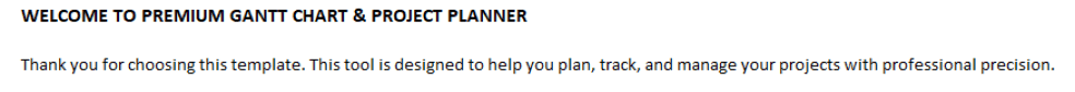 Gantt Chart Project Planner - Eloquens