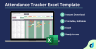 Attendance Tracker Excel Template | HR Attendance | School Attendance | Employee Attendance Timesheet