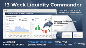 13-Week Liquidity Commander - Auditable Cash Flow Visibility & Automated Presentations for Founders and Fractional CFOs