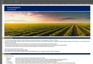 Agro Investment: Financial Model Pro