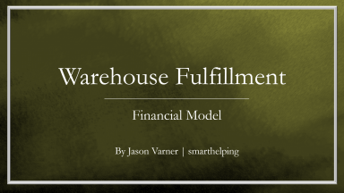 Warehouse Operator Financial Planner with 3 Statement Model