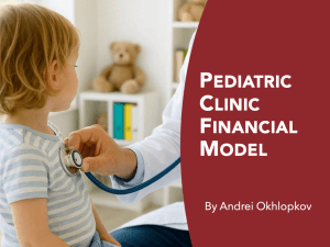 Pediatric Clinic Financial Model